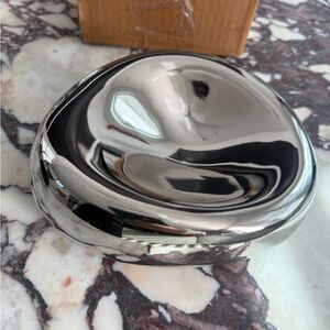 H&M chrome bean dish catch all